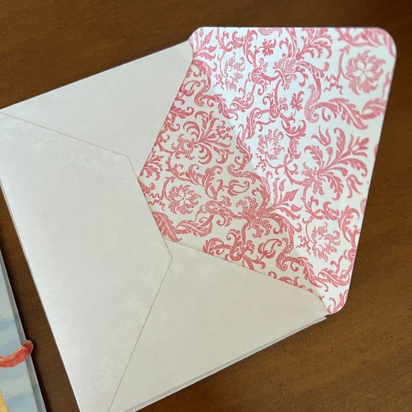 Vintage Valentines Day Punch Studio Stationary Cards Envelope Set of 4 - Picture 7 of 8